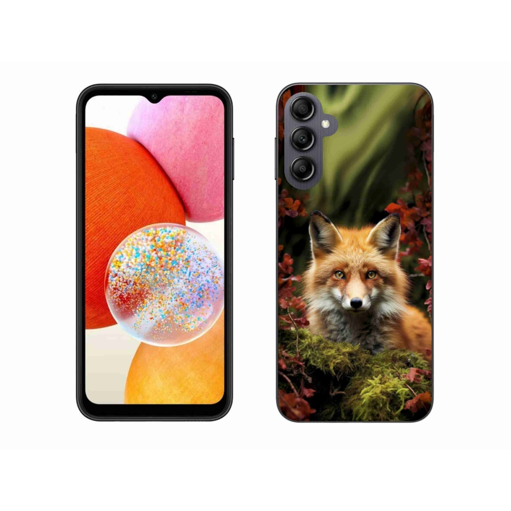 Gelový kryt mmCase na Samsung Galaxy A14 4G/5G - liška v lese