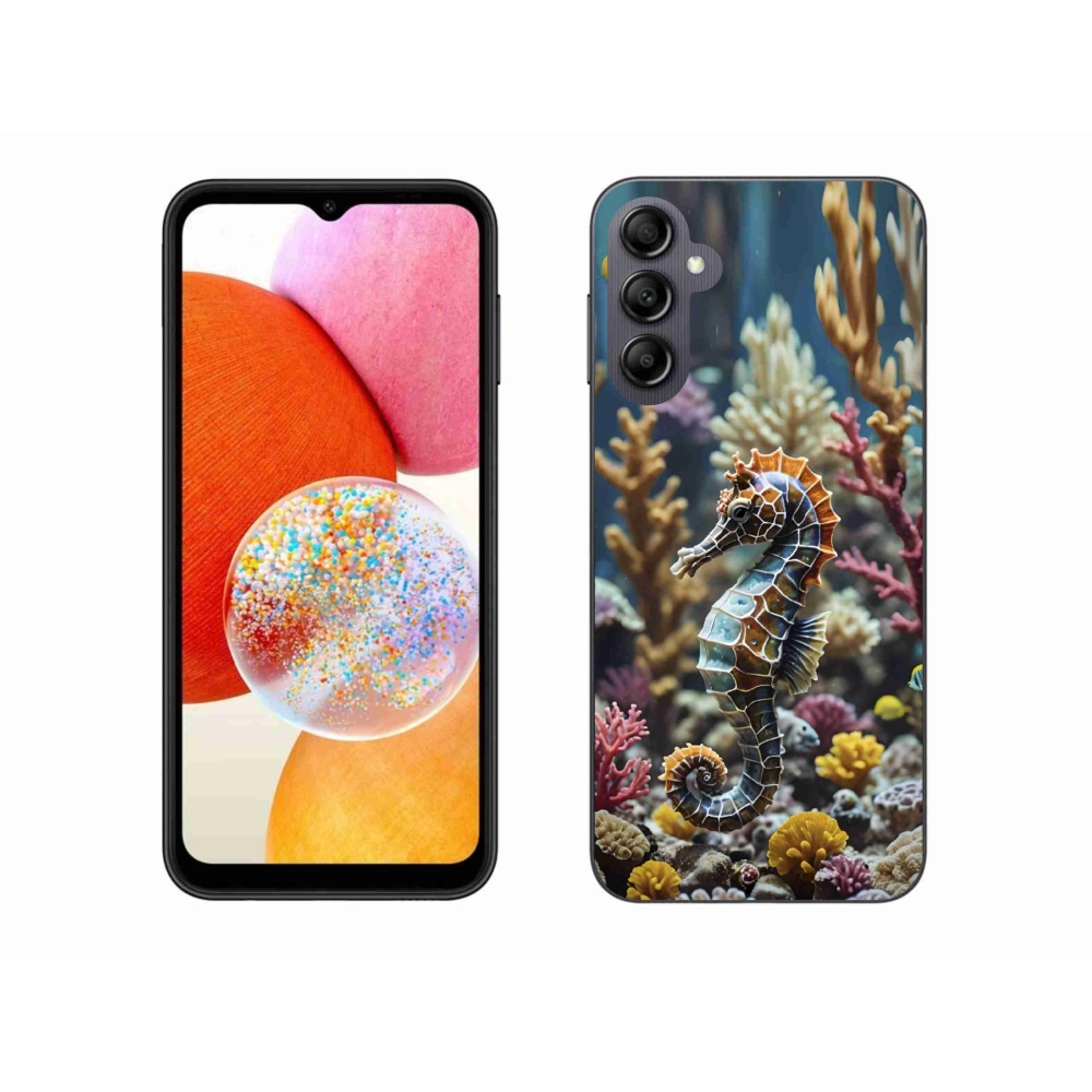 Gelový kryt mmCase na Samsung Galaxy A14 4G/5G - mořský koník 2