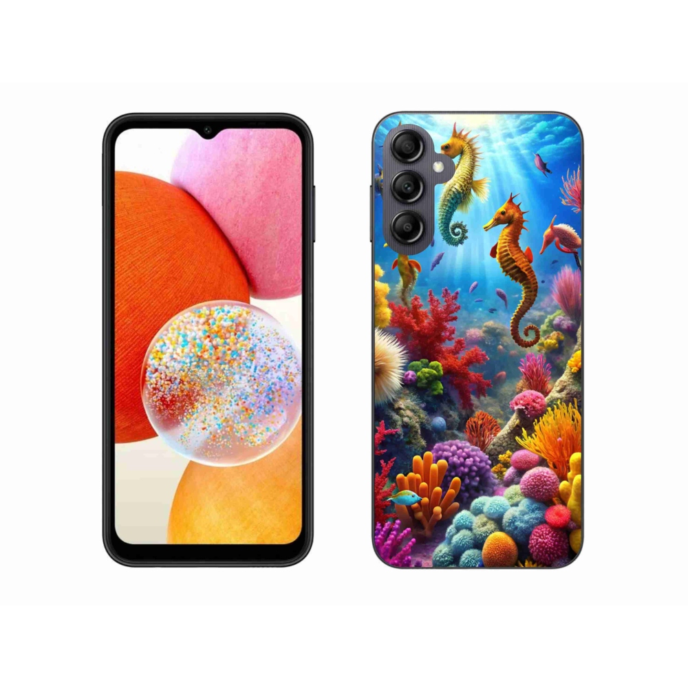 Gelový kryt mmCase na Samsung Galaxy A14 4G/5G - mořský svět 3