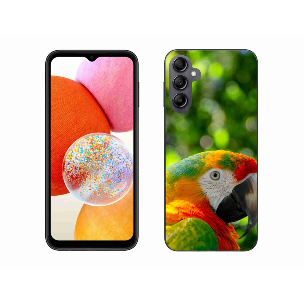 Gelový kryt mmCase na Samsung Galaxy A14 4G/5G - papoušek ara 3