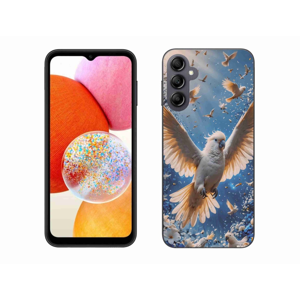 Gelový kryt mmCase na Samsung Galaxy A14 4G/5G - papoušek kakadu