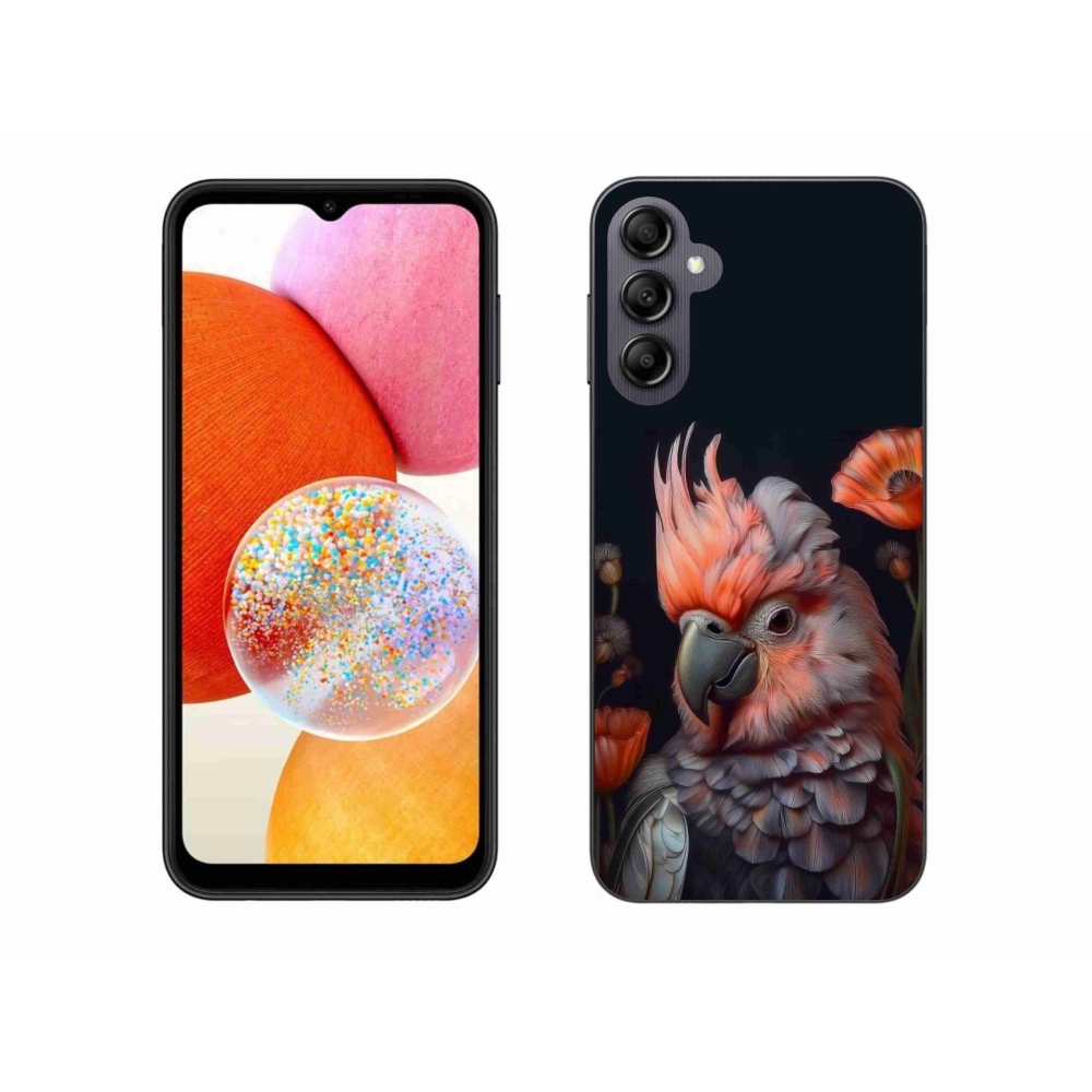 Gelový kryt mmCase na Samsung Galaxy A14 4G/5G - papoušek kakadu v barvách