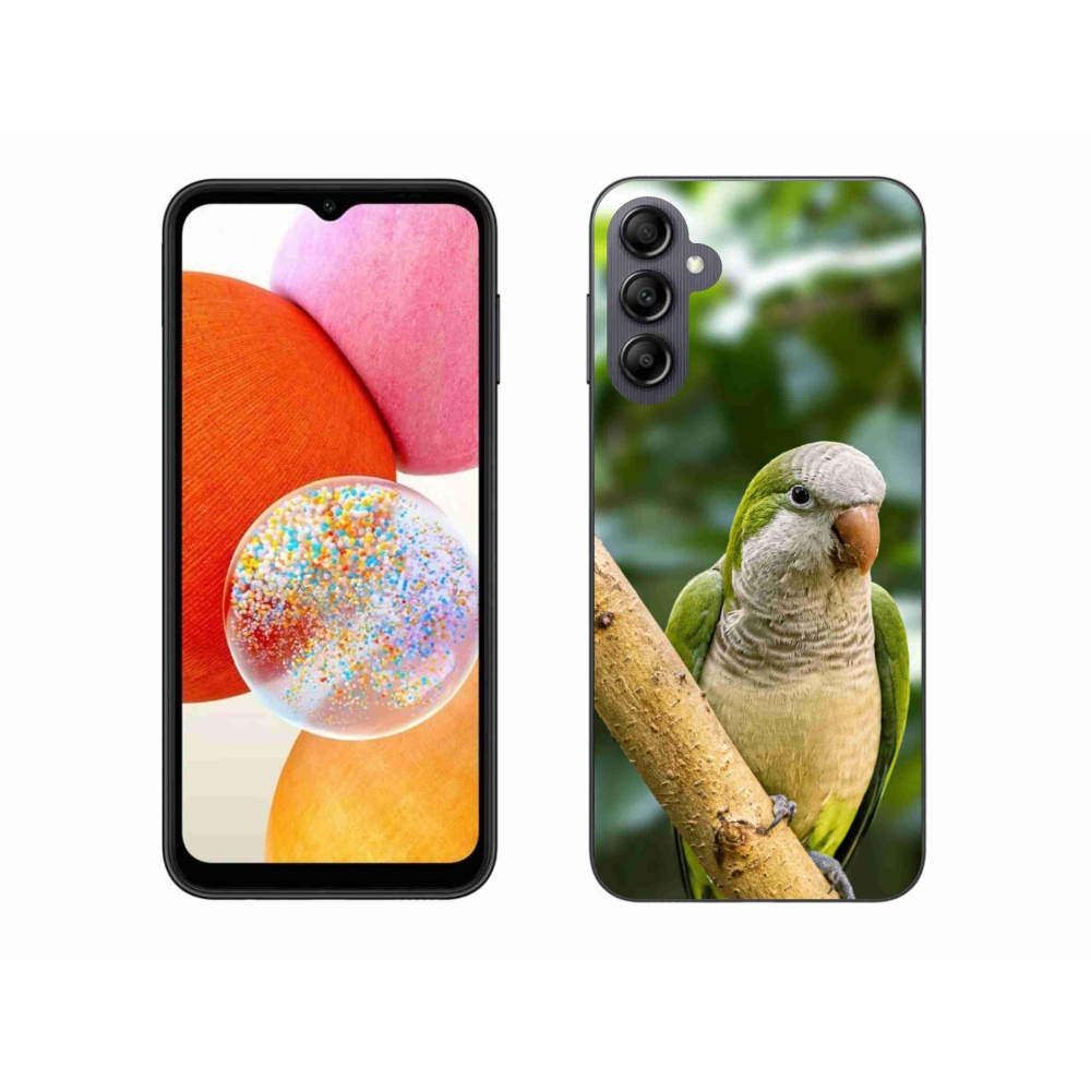 Gelový kryt mmCase na Samsung Galaxy A14 4G/5G - papoušek mníšek