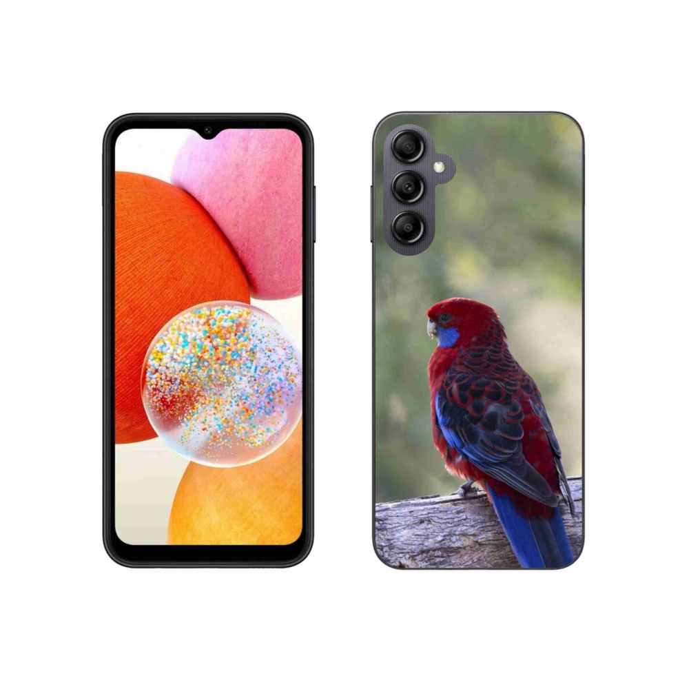Gelový kryt mmCase na Samsung Galaxy A14 4G/5G - papoušek rosela