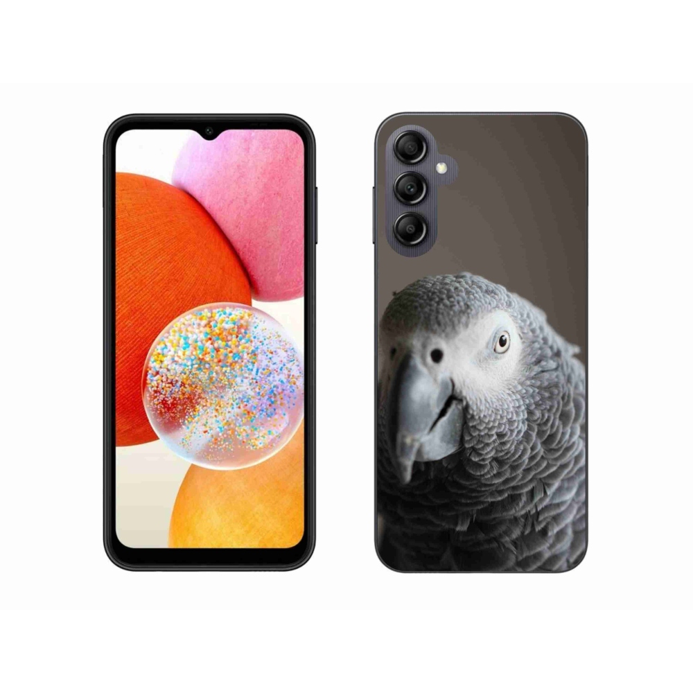 Gelový kryt mmCase na Samsung Galaxy A14 4G/5G - papoušek žako 2
