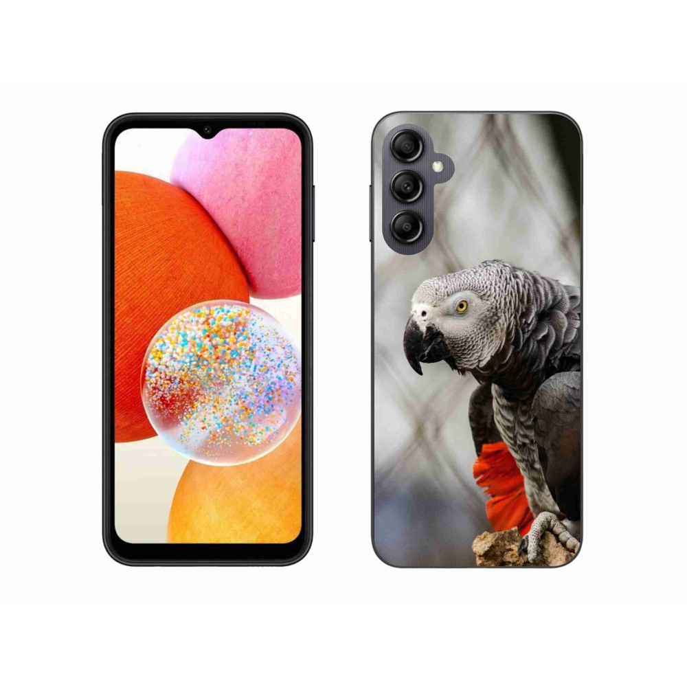 Gelový kryt mmCase na Samsung Galaxy A14 4G/5G - papoušek žako 3