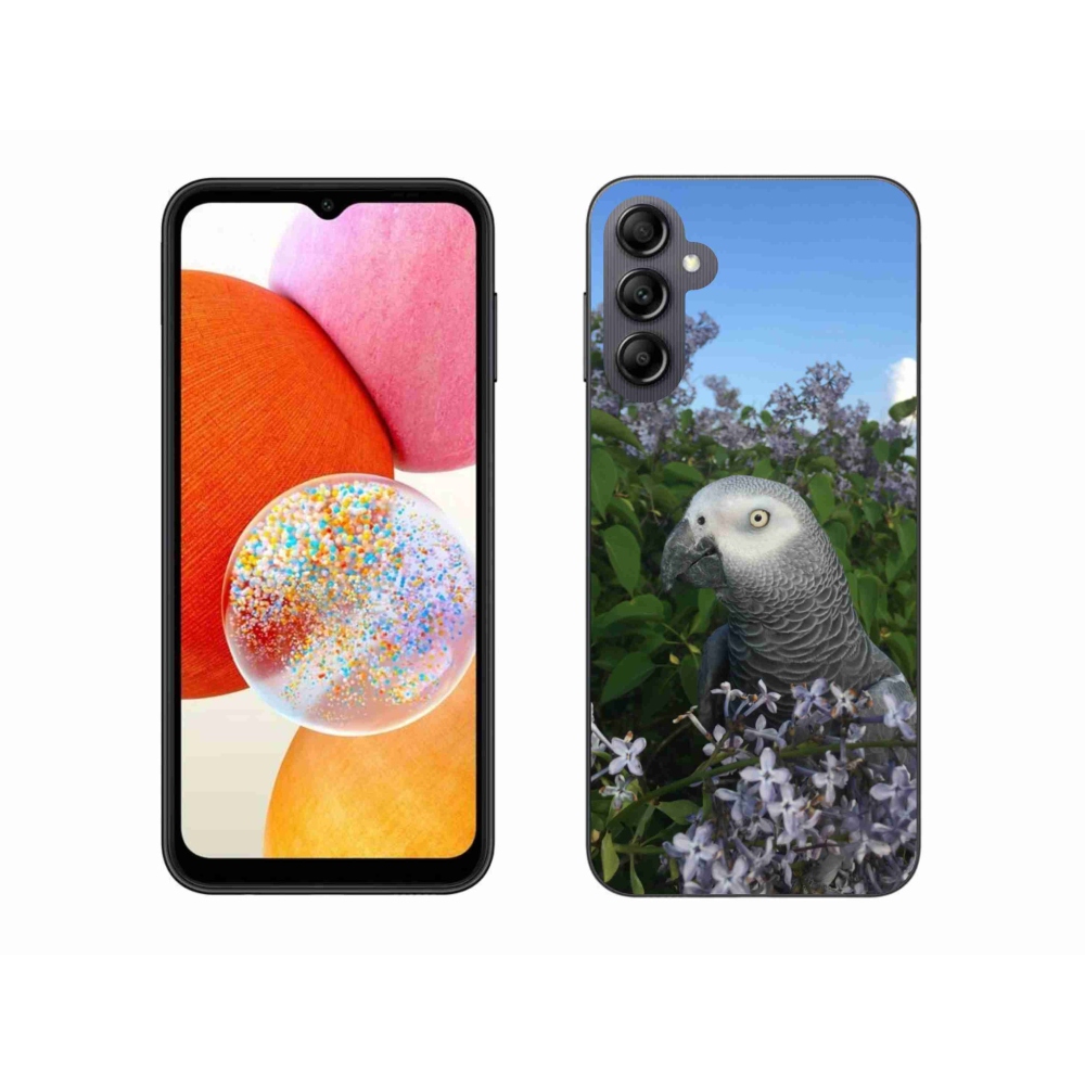 Gelový kryt mmCase na Samsung Galaxy A14 4G/5G - papoušek žako