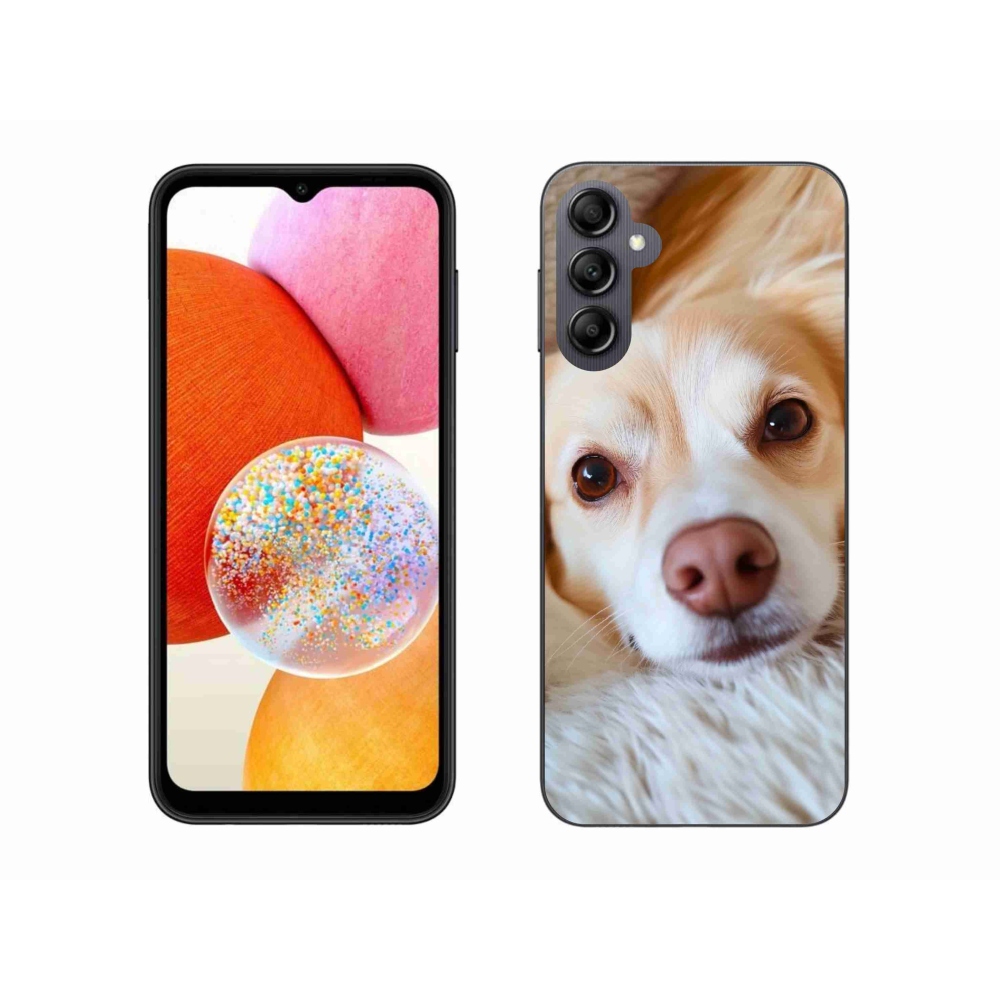 Gelový kryt mmCase na Samsung Galaxy A14 4G/5G - Roztomilá čivava
