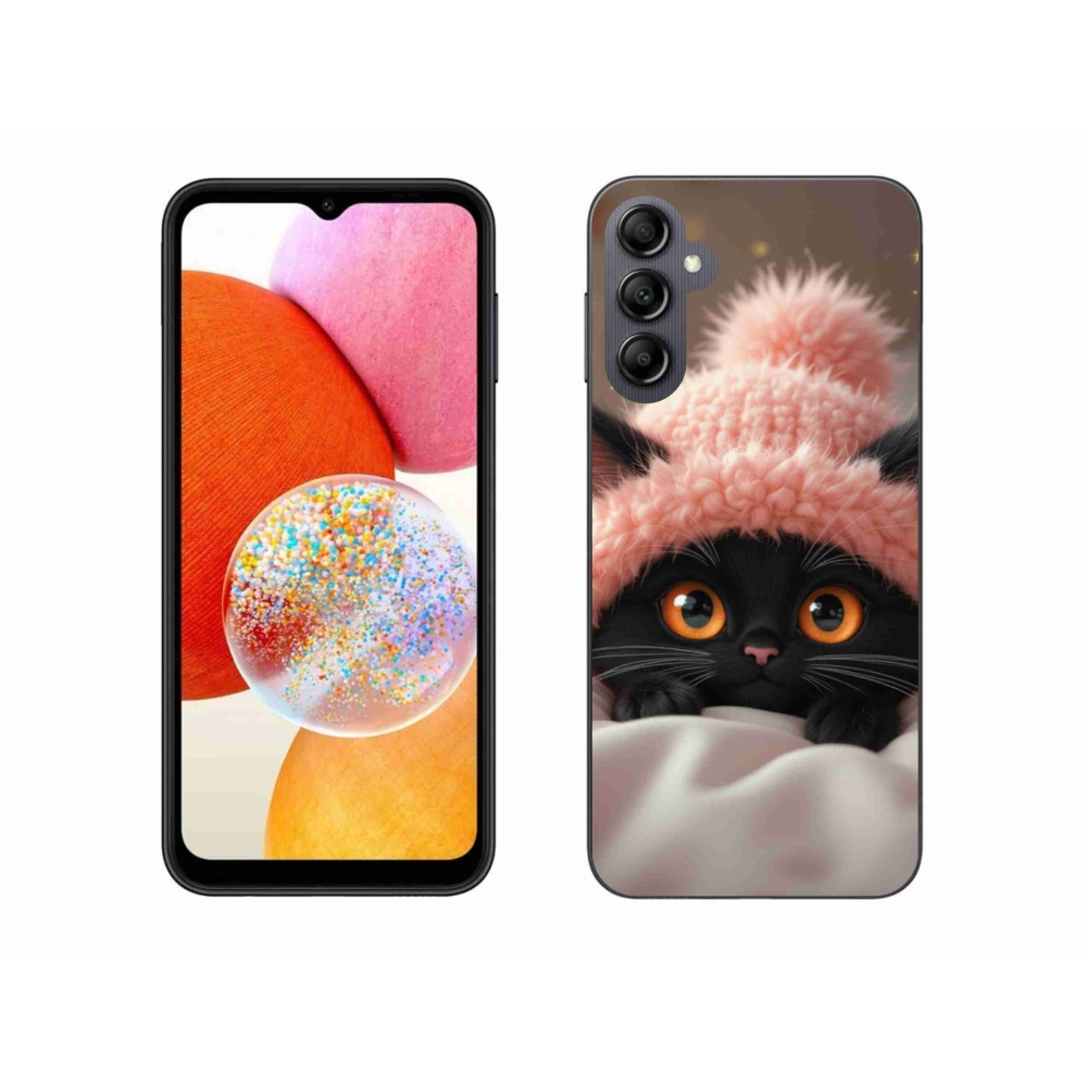 Gelový kryt mmCase na Samsung Galaxy A14 4G/5G - roztomilé kotě 7
