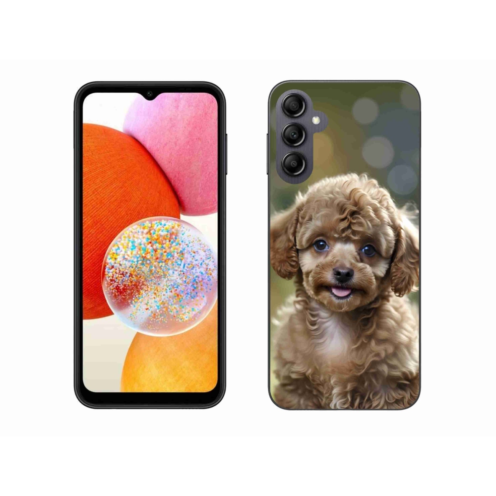 Gelový kryt mmCase na Samsung Galaxy A14 4G/5G - roztomilý pudl