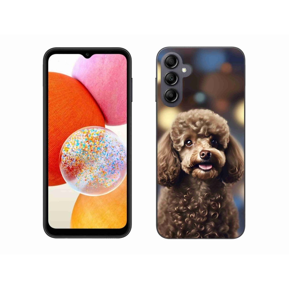 Gelový kryt mmCase na Samsung Galaxy A14 4G/5G - roztomilý pudl
