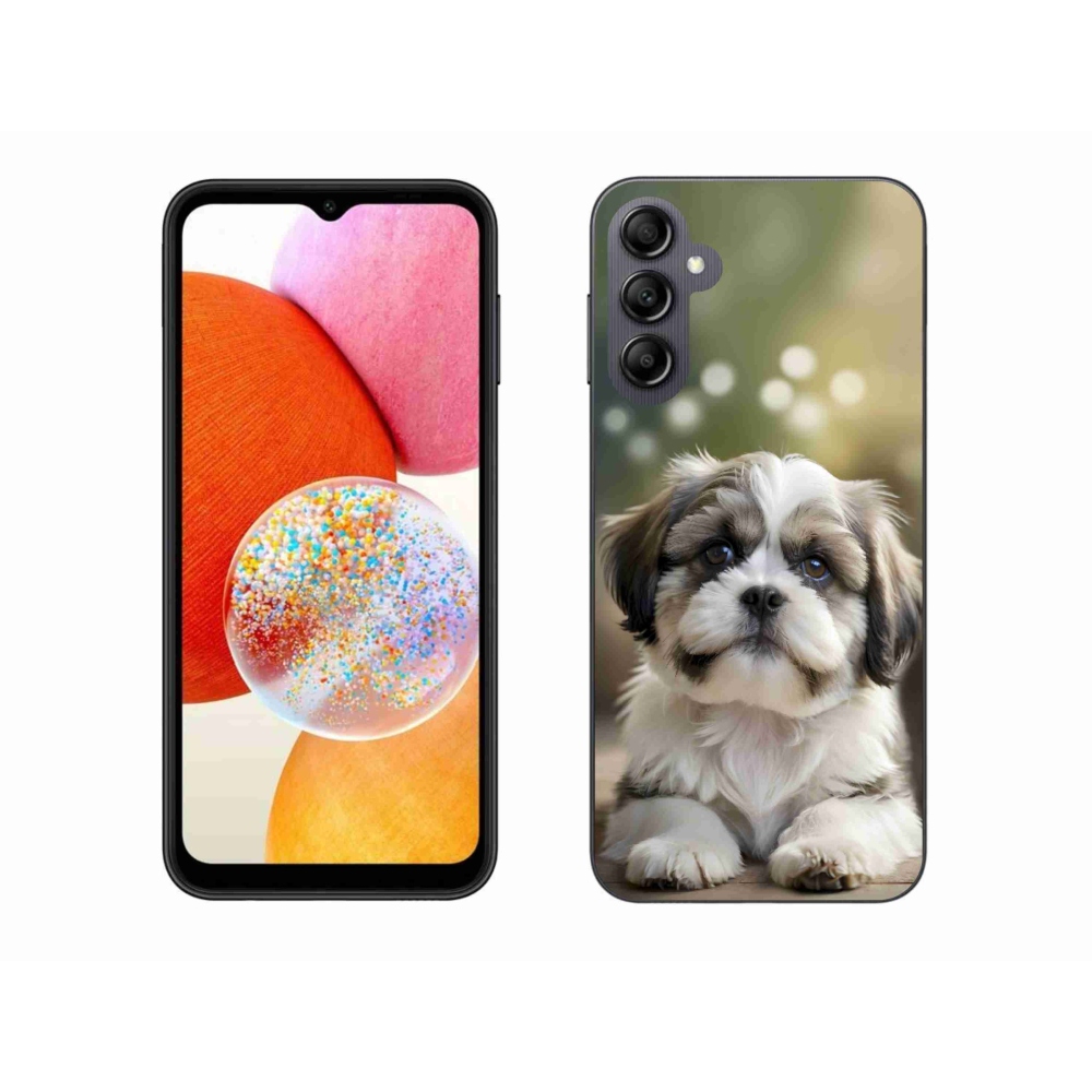 Gelový kryt mmCase na Samsung Galaxy A14 4G/5G - roztomilý shih-tzu
