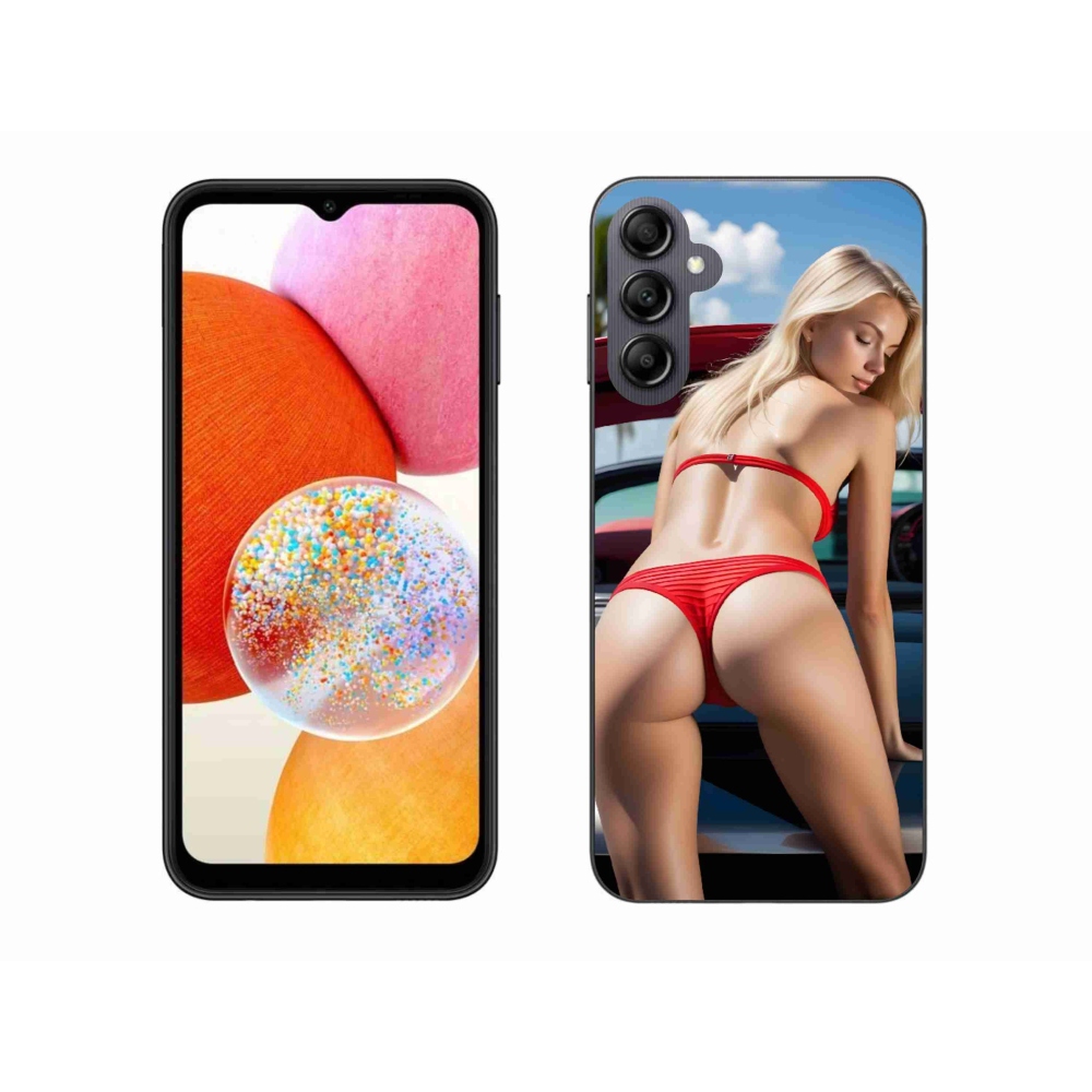 Gelový kryt mmCase na Samsung Galaxy A14 4G/5G - sexy žena 2