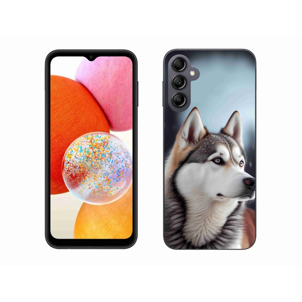 Gelový kryt mmCase na Samsung Galaxy A14 4G/5G - sibiřský husky