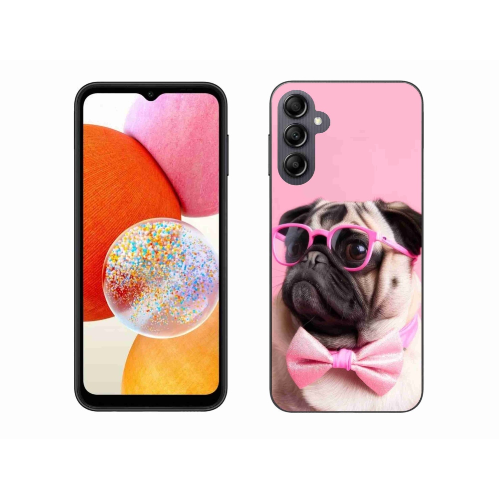 Gelový kryt mmCase na Samsung Galaxy A14 4G/5G - stylový mops