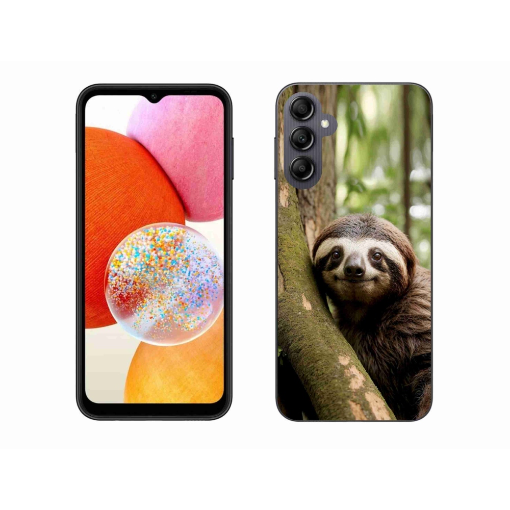 Gelový kryt mmCase na Samsung Galaxy A14 4G/5G - usměvavý lenochod