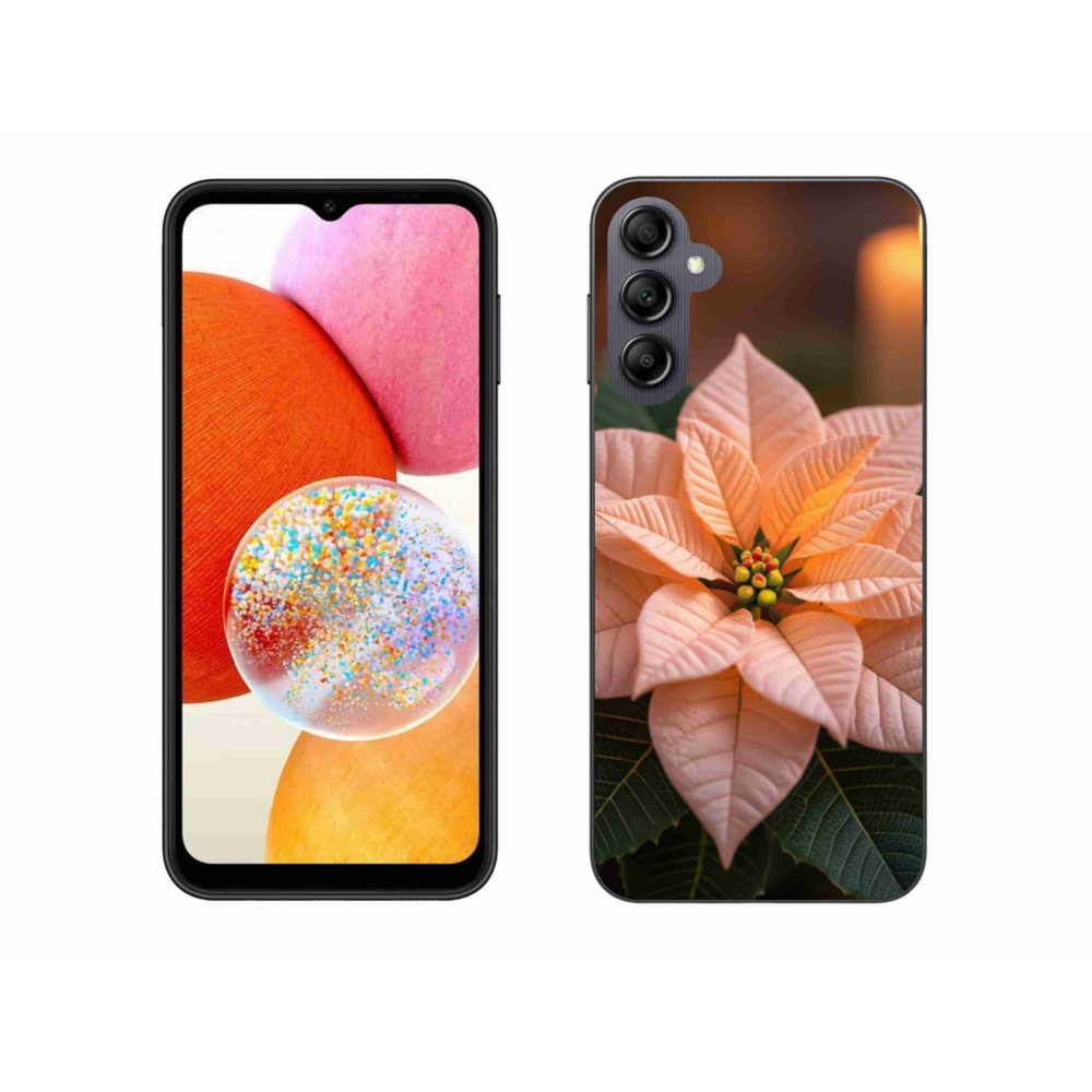 Gelový kryt mmCase na Samsung Galaxy A14 4G/5G - vánoční hvězda