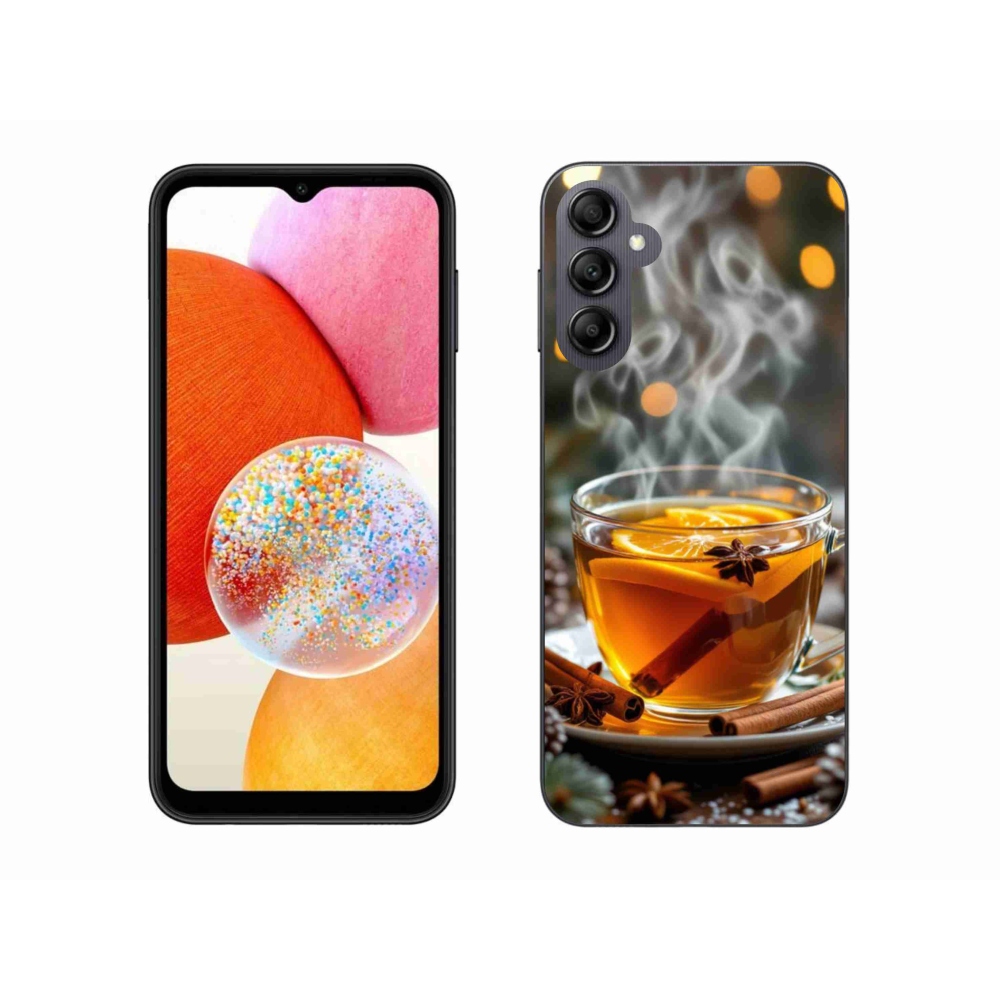Gelový kryt mmCase na Samsung Galaxy A14 4G/5G - vánoční punč