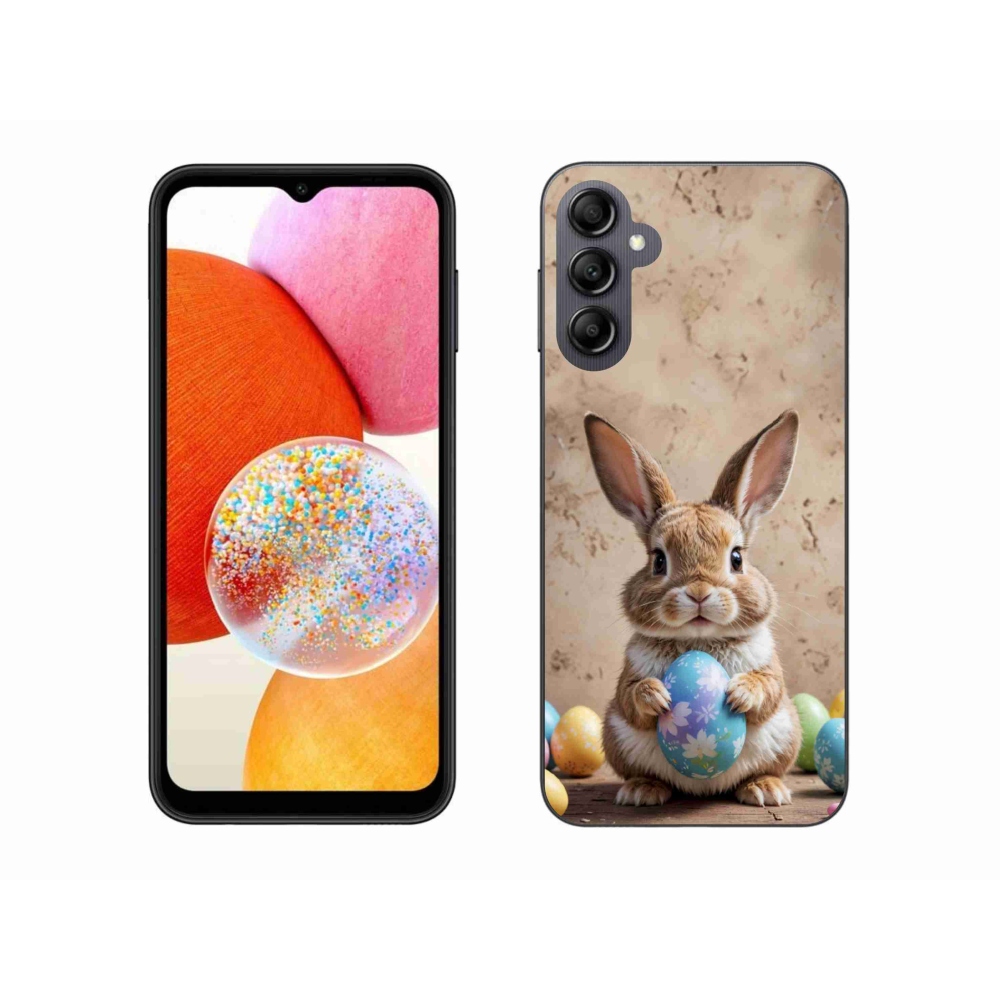 Gelový kryt mmCase na Samsung Galaxy A14 4G/5G - velikonoční králíček