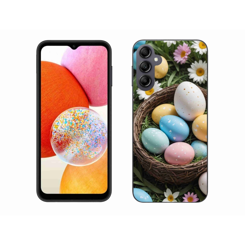 Gelový kryt mmCase na Samsung Galaxy A14 4G/5G - velikonoční vajíčka 2