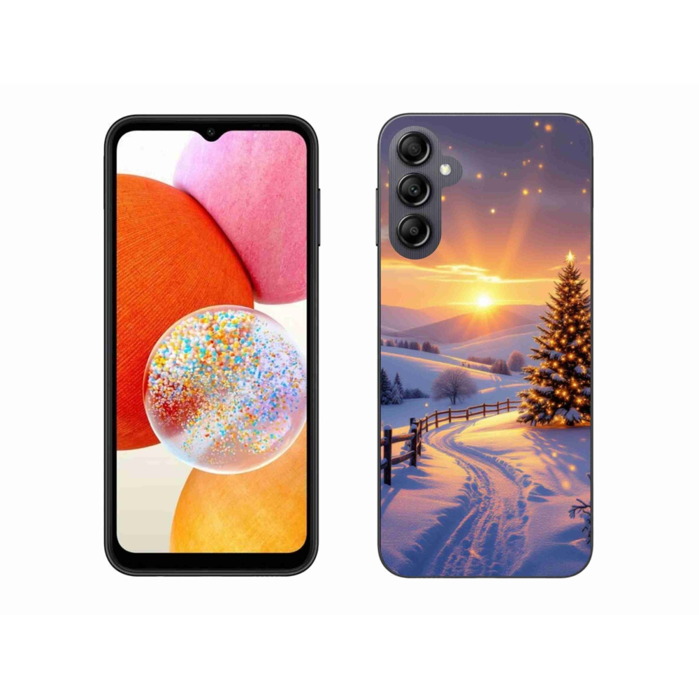 Gelový kryt mmCase na Samsung Galaxy A14 4G/5G - zimní krajina