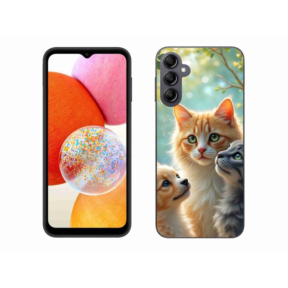 Gelový kryt mmCase na Samsung Galaxy A14 4G/5G - zvířecí přátelství 2