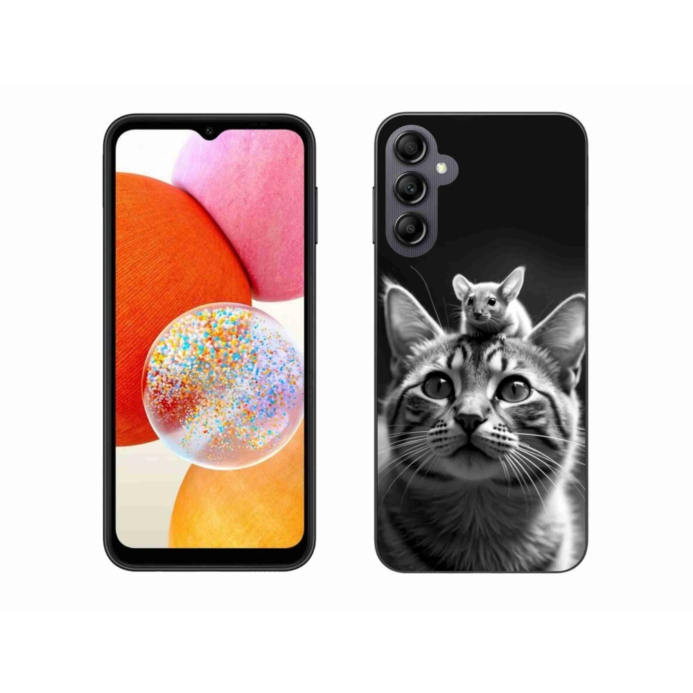 Gelový kryt mmCase na Samsung Galaxy A14 4G/5G - zvířecí přátelství 2