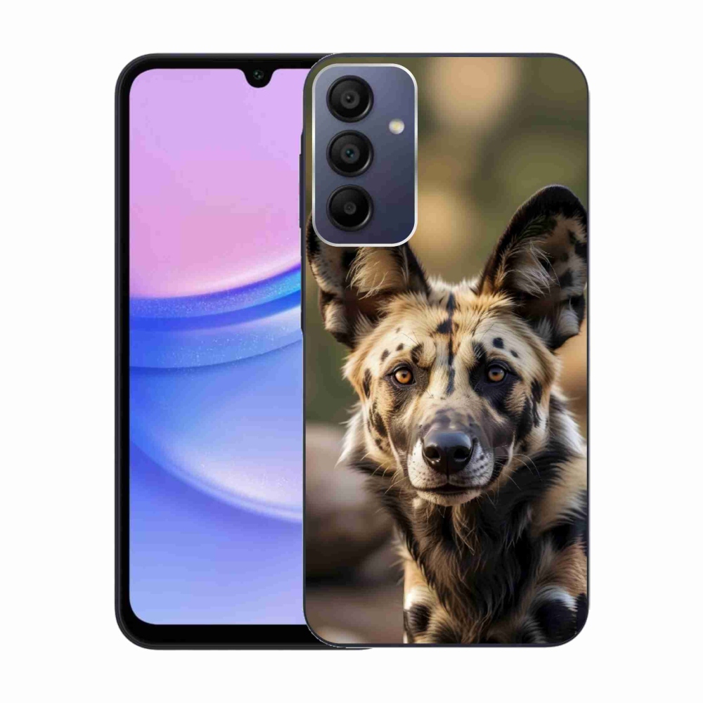 Gelový kryt mmCase na Samsung Galaxy A15 4G/5G - africký divoký pes