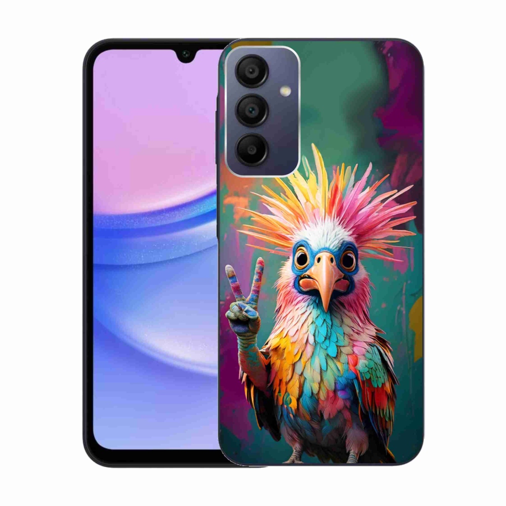Gelový kryt mmCase na Samsung Galaxy A15 4G/5G - barevný rebel