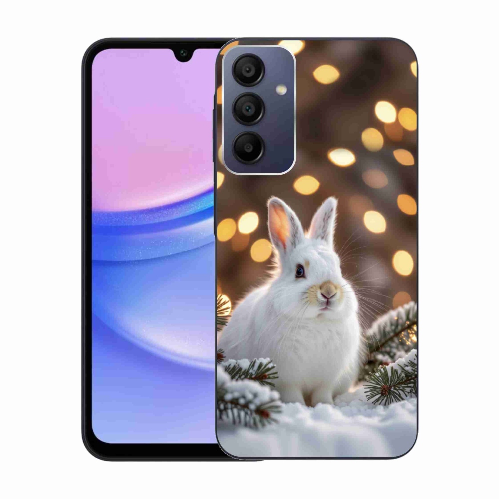 Gelový kryt mmCase na Samsung Galaxy A15 4G/5G - bílý zajíc