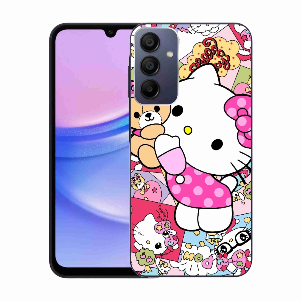 Gelový kryt mmCase na Samsung Galaxy A15 4G/5G - cute kitty