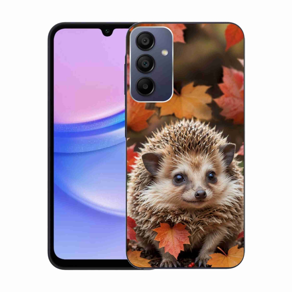 Gelový kryt mmCase na Samsung Galaxy A15 4G/5G - ježek v listí