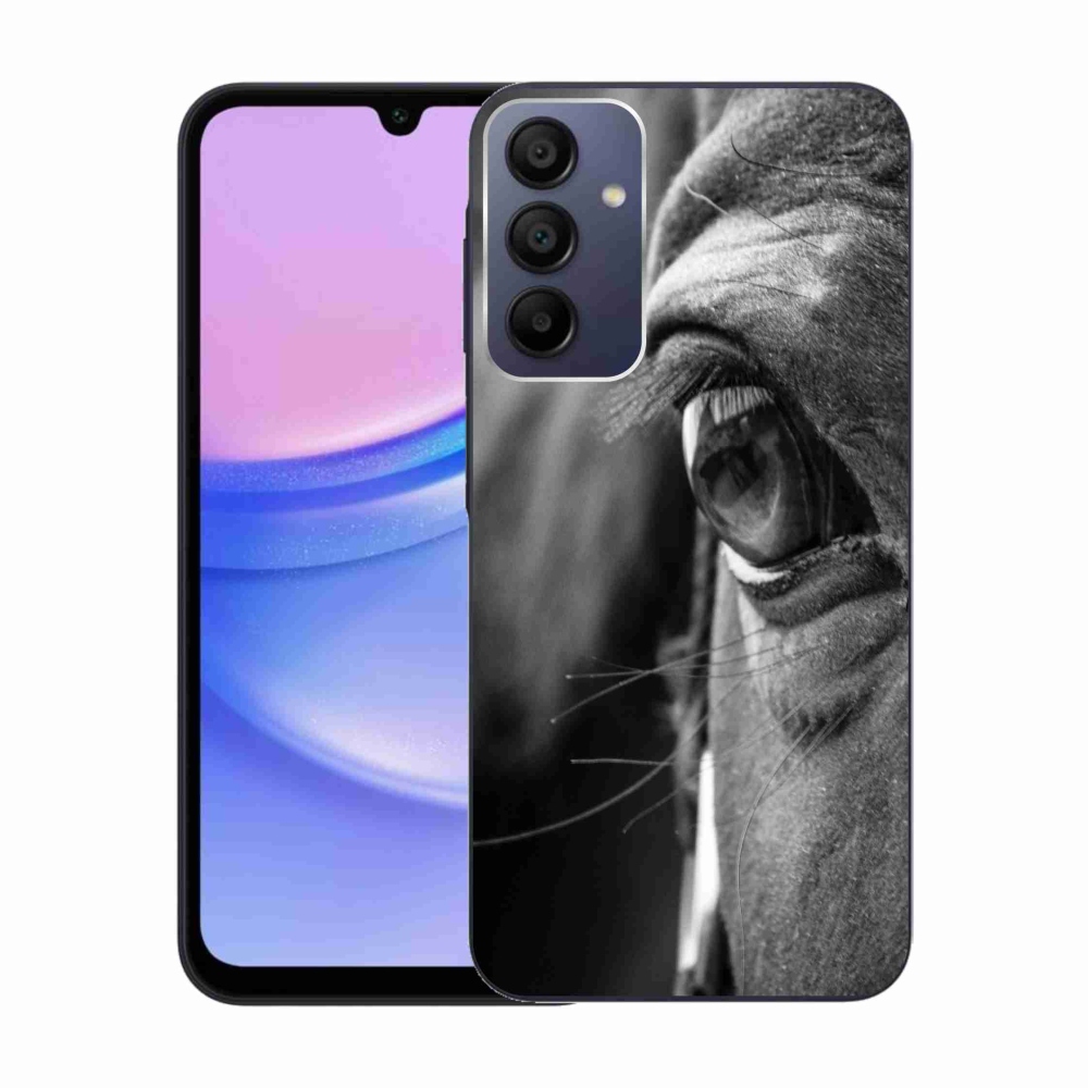 Gelový kryt mmCase na Samsung Galaxy A15 4G/5G - koňský pohled