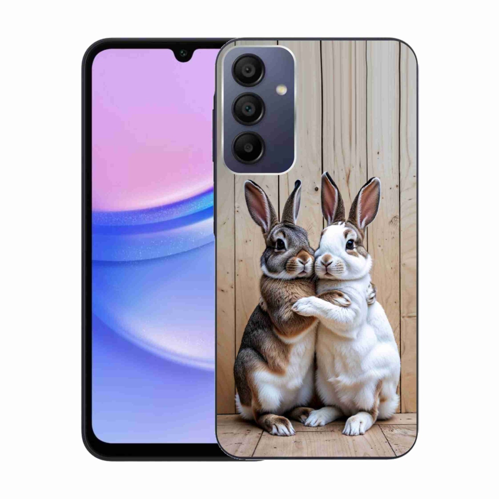 Gelový kryt mmCase na Samsung Galaxy A15 4G/5G - králičí pár