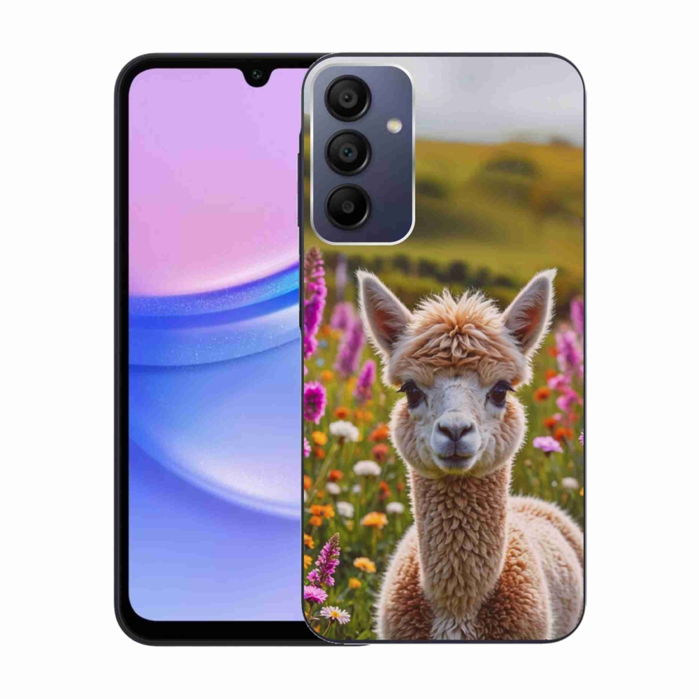 Gelový kryt mmCase na Samsung Galaxy A15 4G/5G - lama na louce