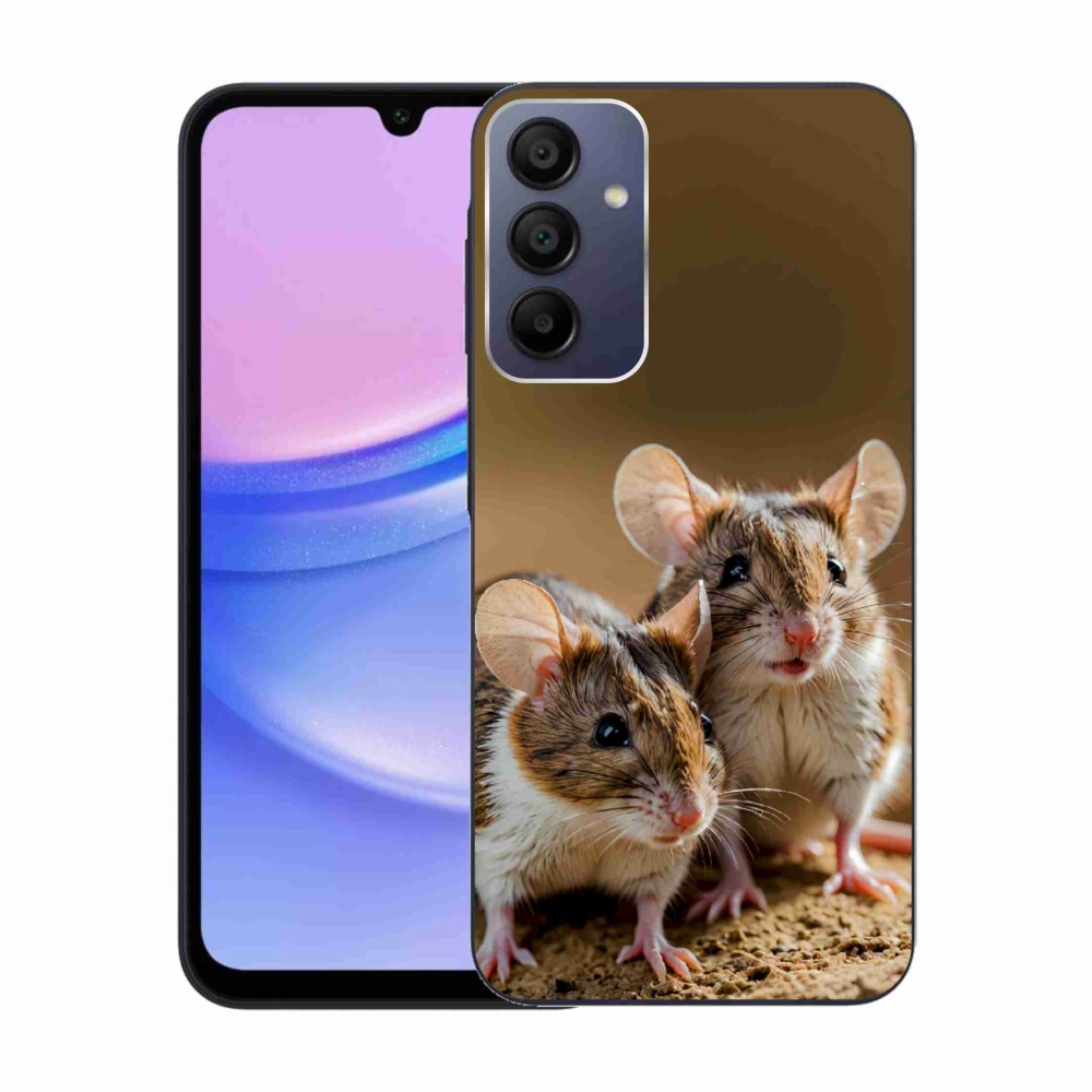 Gelový kryt mmCase na Samsung Galaxy A15 4G/5G - myší duo
