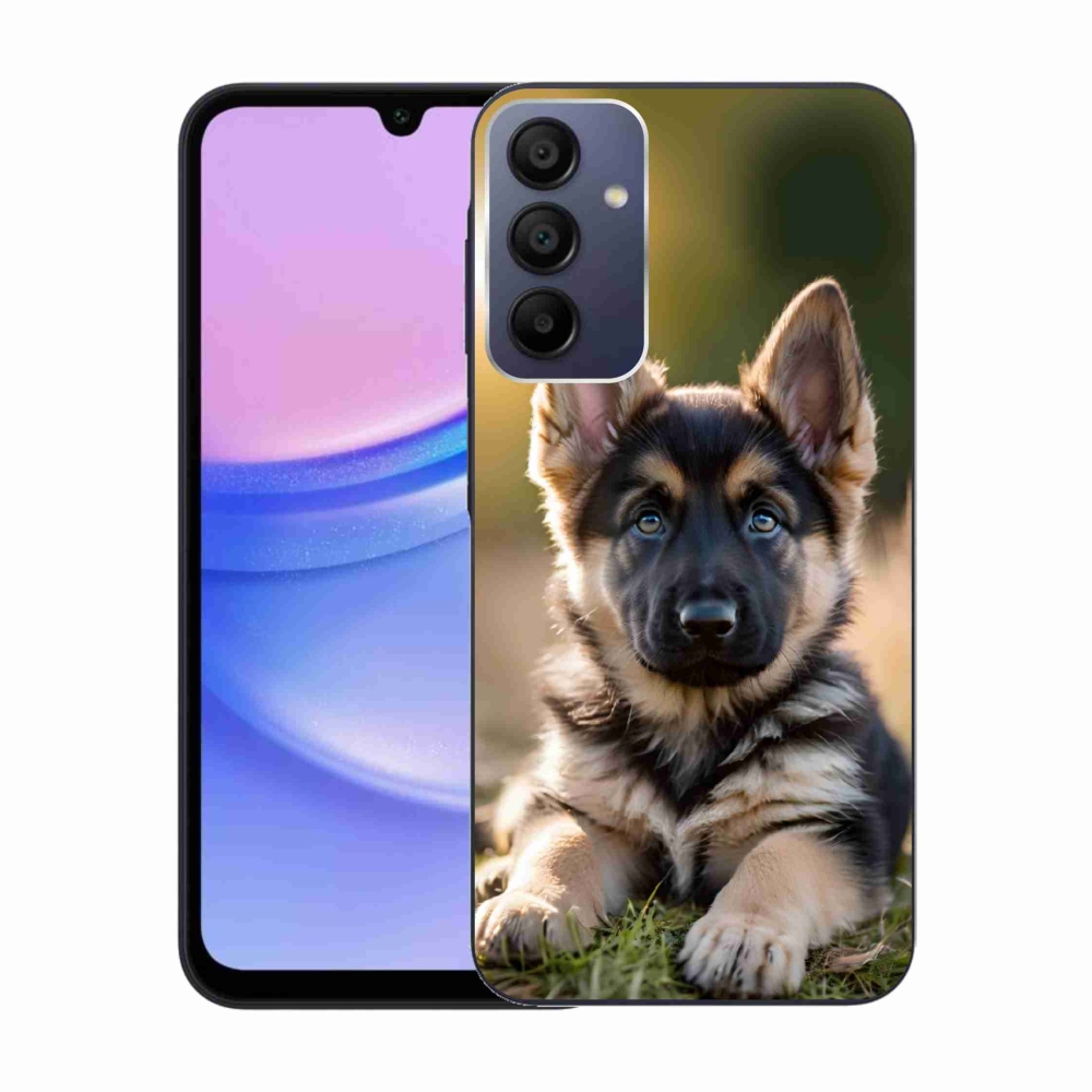 Gelový kryt mmCase na Samsung Galaxy A15 4G/5G - německý ovčák v přírodě