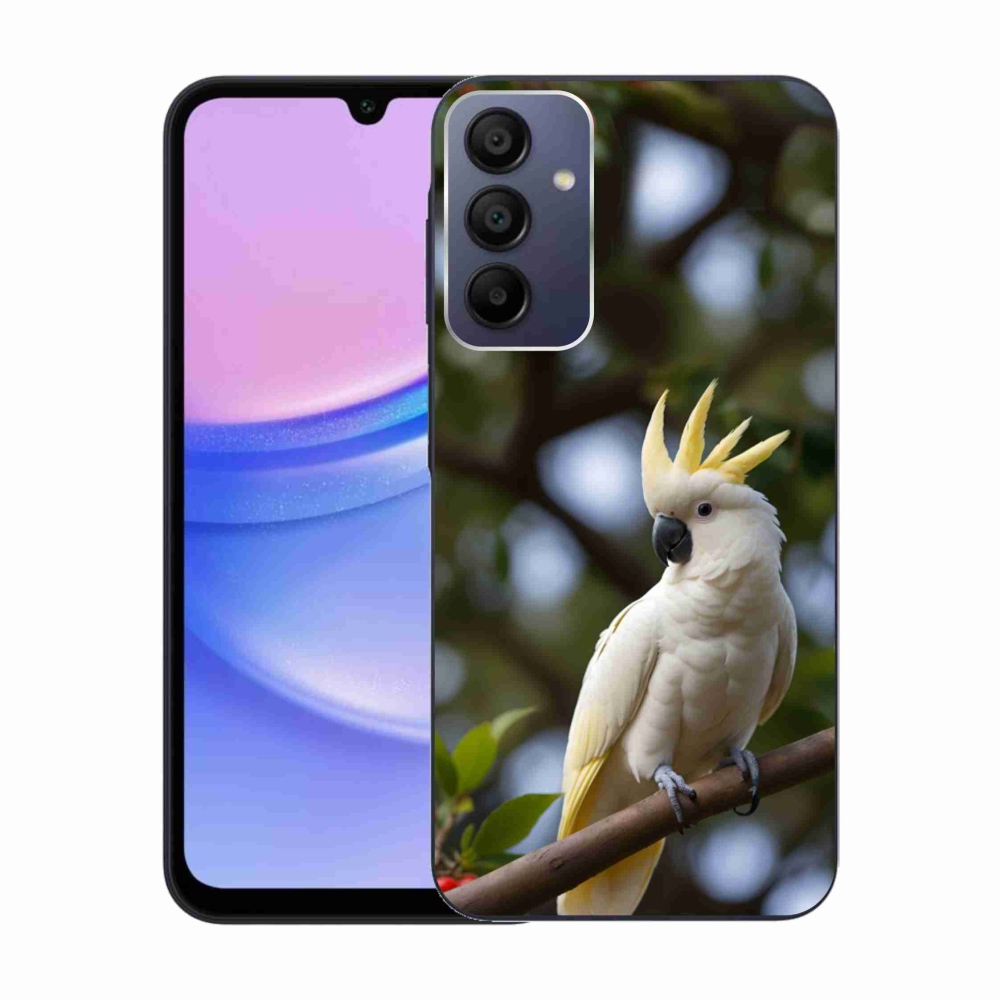 Gelový kryt mmCase na Samsung Galaxy A15 4G/5G - papoušek kakadu 3