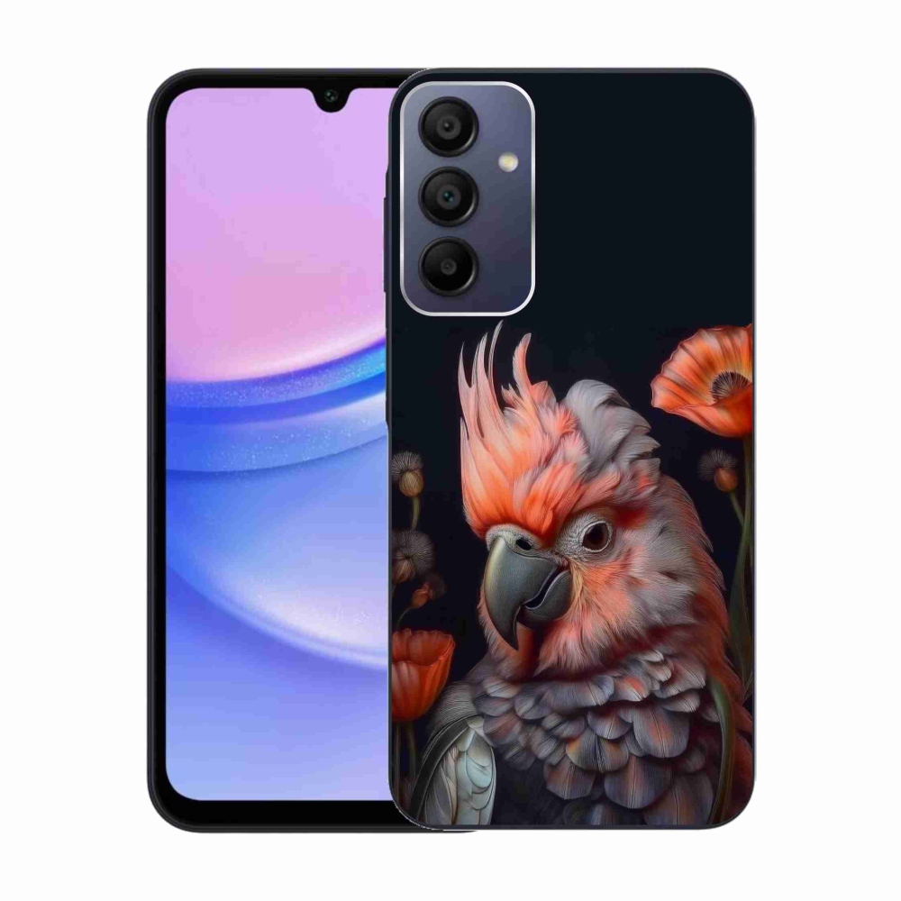 Gelový kryt mmCase na Samsung Galaxy A15 4G/5G - papoušek kakadu v barvách