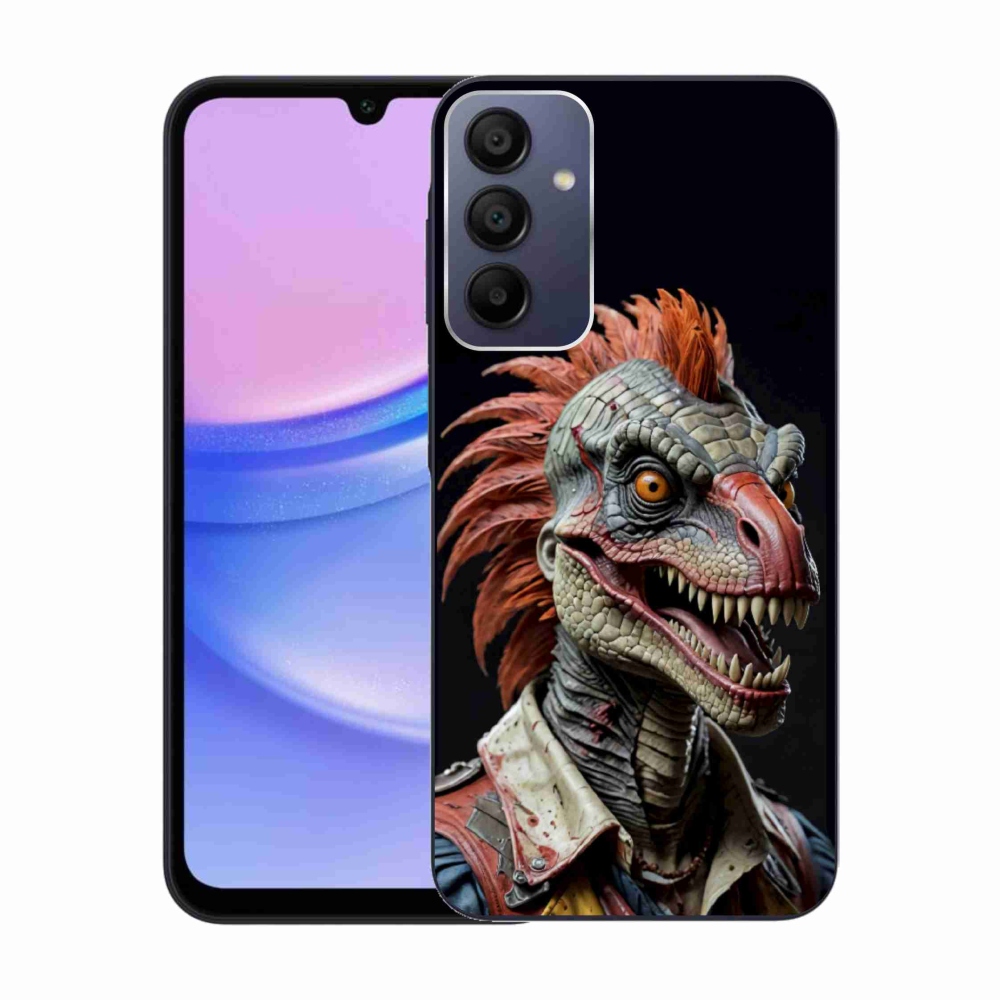 Gelový kryt mmCase na Samsung Galaxy A15 4G/5G - punk dinosaurus