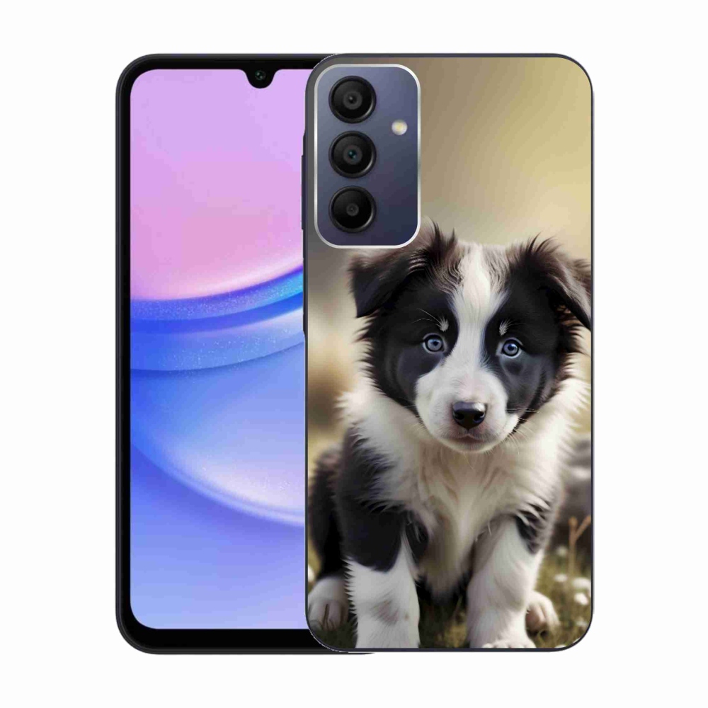 Gelový kryt mmCase na Samsung Galaxy A15 4G/5G - roztomilá border kolie