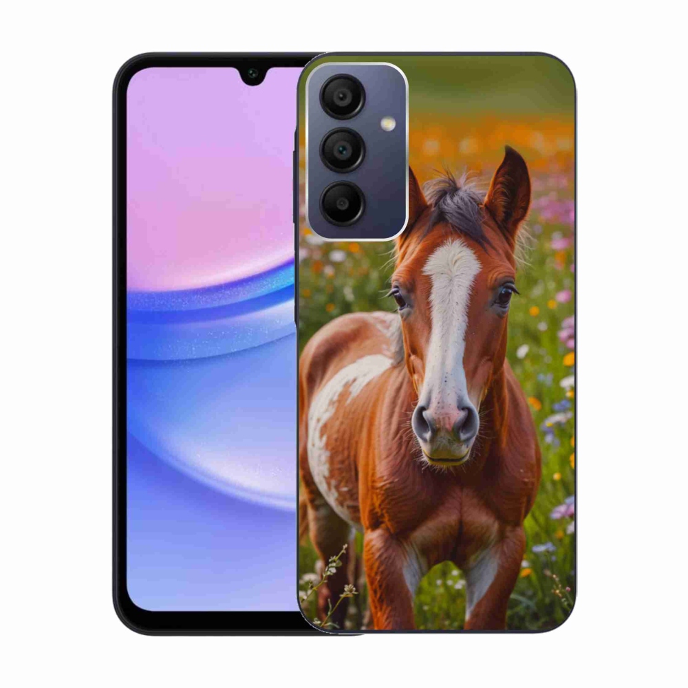 Gelový kryt mmCase na Samsung Galaxy A15 4G/5G - roztomilé hříbě