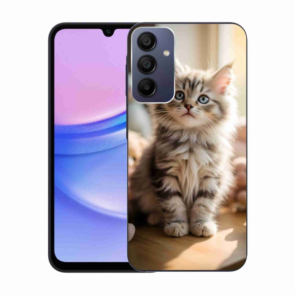 Gelový kryt mmCase na Samsung Galaxy A15 4G/5G - roztomilé kotě 10