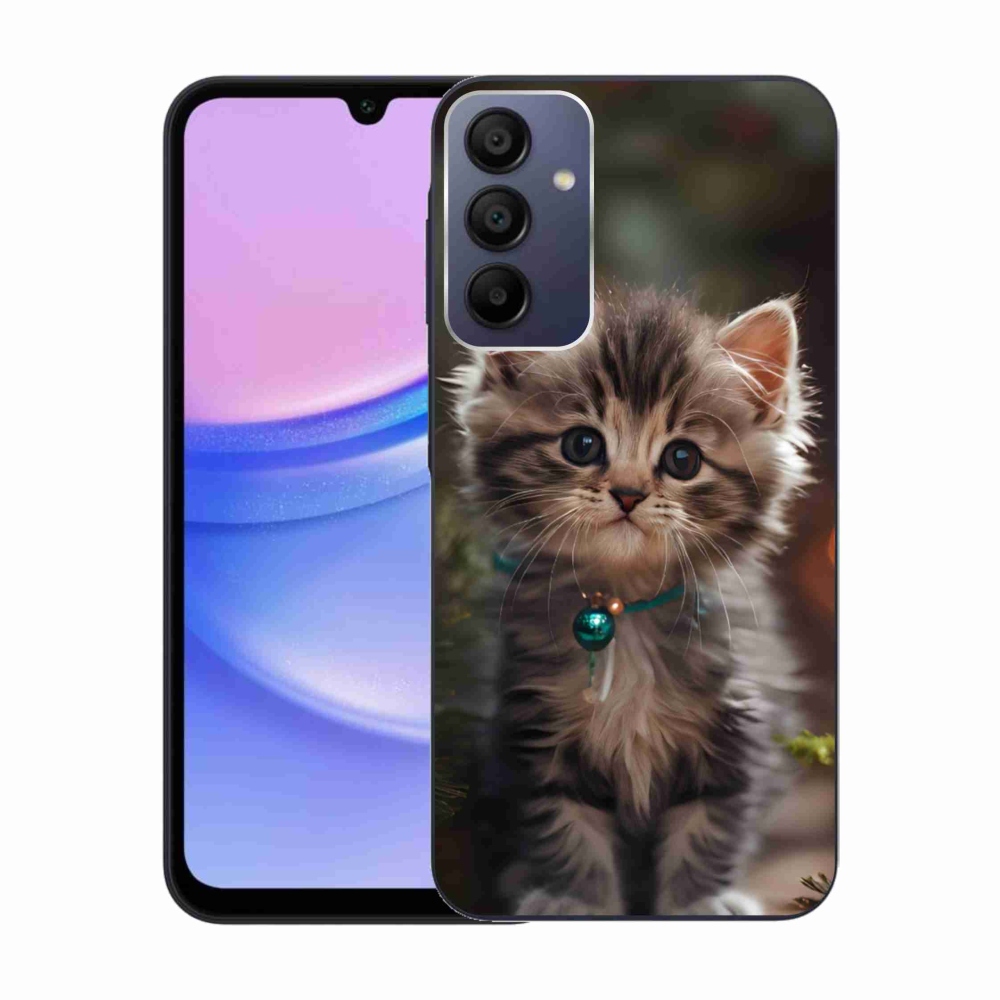 Gelový kryt mmCase na Samsung Galaxy A15 4G/5G - roztomilé kotě 11