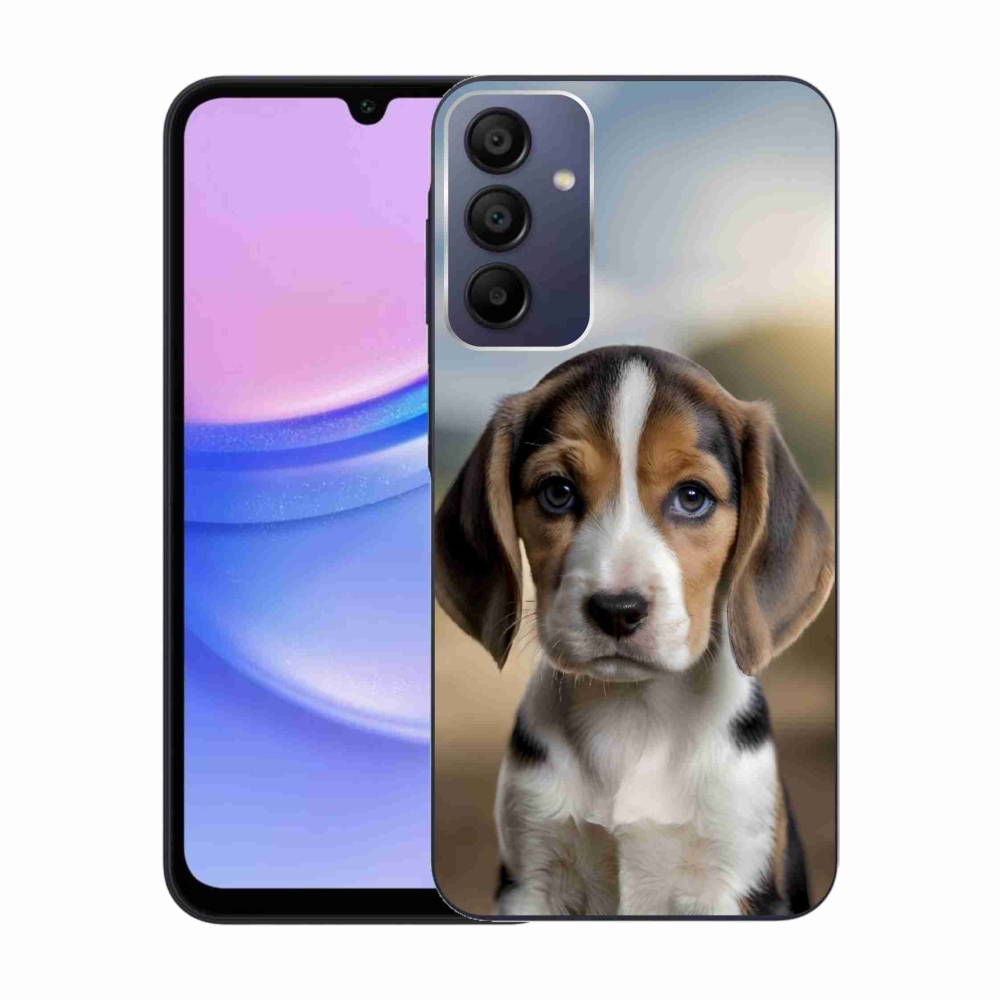 Gelový kryt mmCase na Samsung Galaxy A15 4G/5G - roztomilý bígl