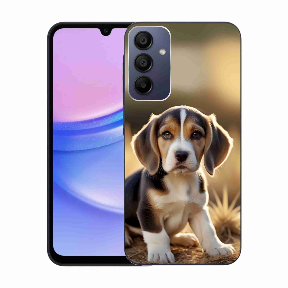 Gelový kryt mmCase na Samsung Galaxy A15 4G/5G - roztomilý bígl