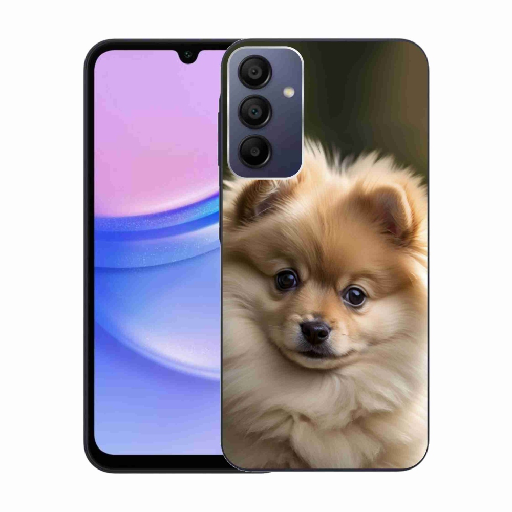Gelový kryt mmCase na Samsung Galaxy A15 4G/5G - roztomilý pomeranian 2