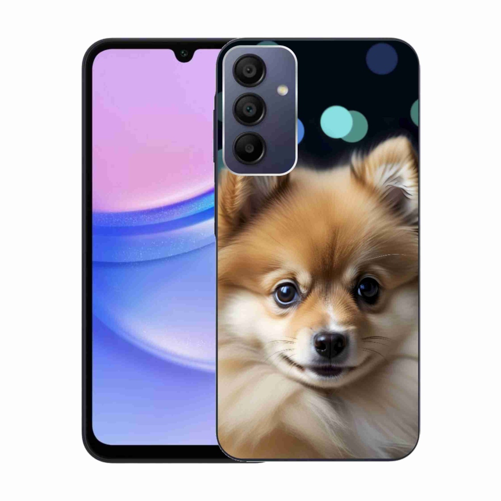 Gelový kryt mmCase na Samsung Galaxy A15 4G/5G - roztomilý pomeranian