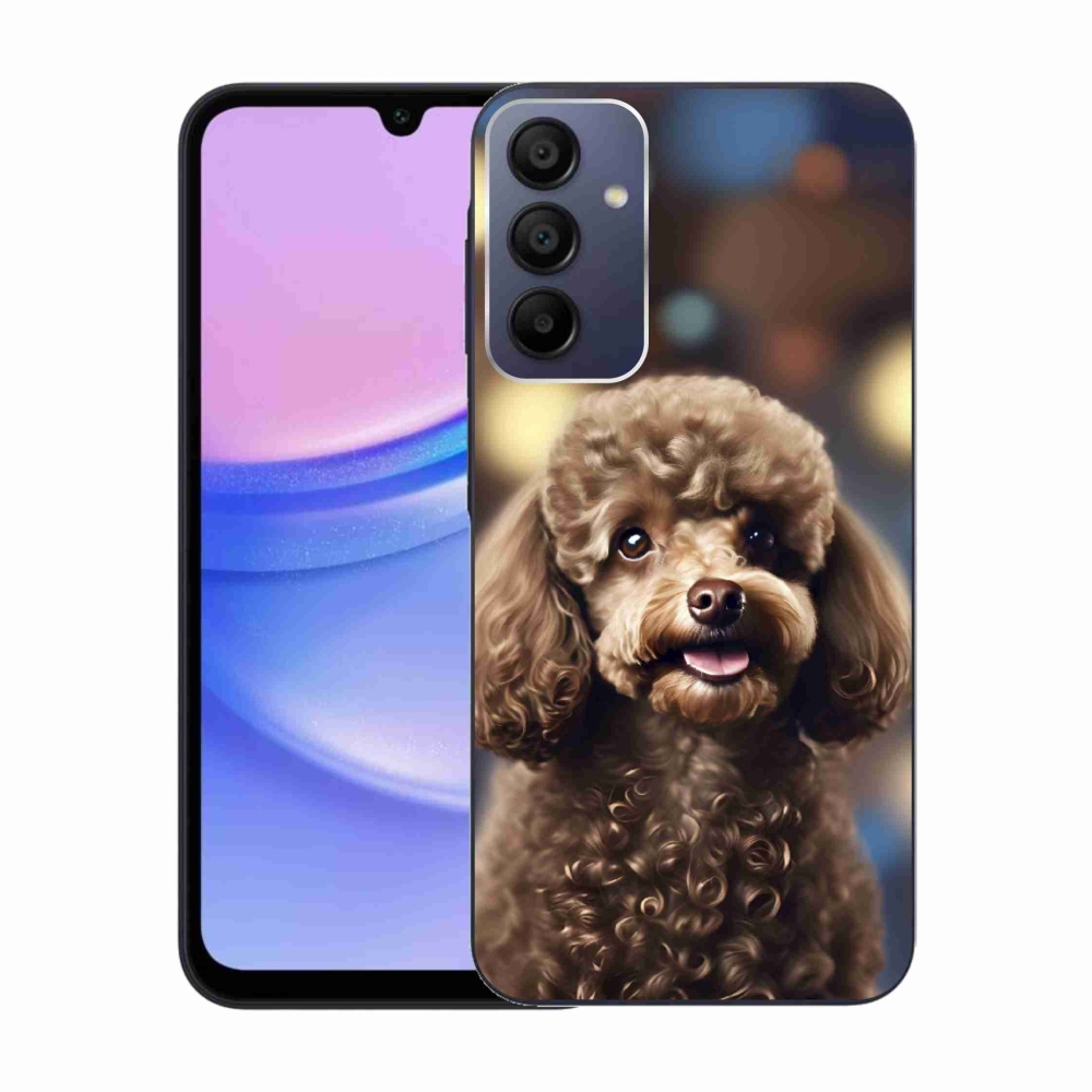 Gelový kryt mmCase na Samsung Galaxy A15 4G/5G - roztomilý pudl