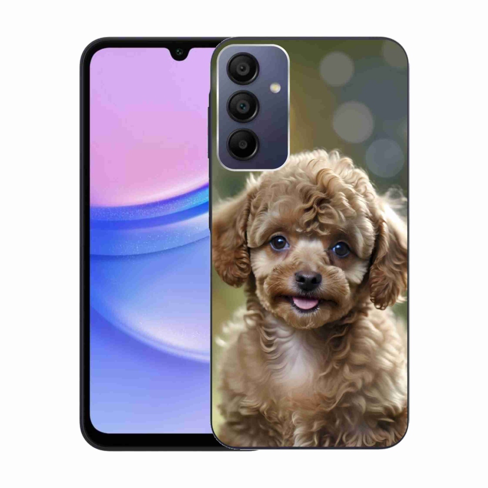 Gelový kryt mmCase na Samsung Galaxy A15 4G/5G - roztomilý pudl